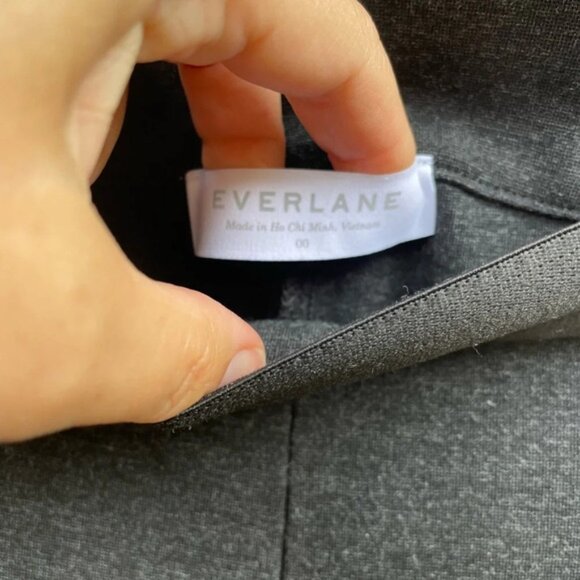 Everlane  Dark Grey Stretch Ponte skinny pant, size 00 - Picture 10 of 12